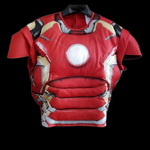 Marvel Avengers 2 Age of Ultron Iron Man Mark 43 Muscle Top Mask S-M PTP 23" - Picture 2 of 15